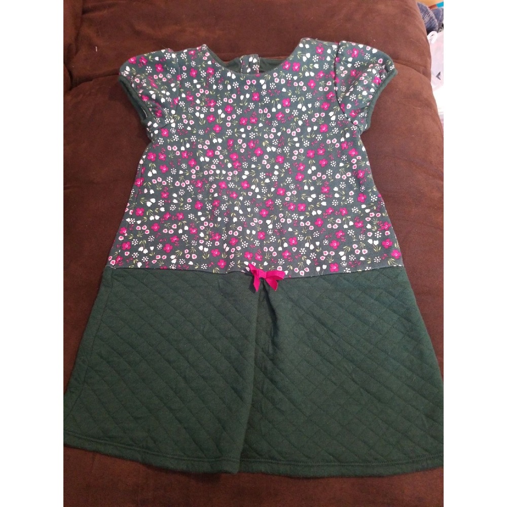 Gymboree plum pony floral dress 5t green‎